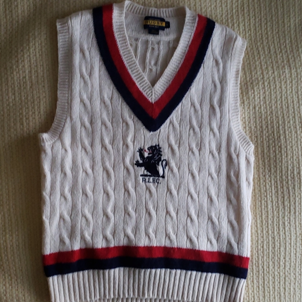 Men's Ralph Lauren Rugby Cable Knit Sweater Vest